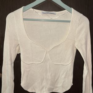 Sweetheart Neckline Bershka Top