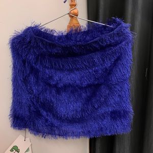 Royal Blue Fringes Skirt (New with Tag)💙