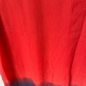 Red Blue Ombre Dupatta