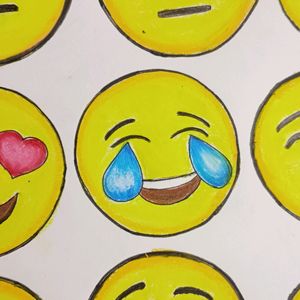 Hand Made On Art Paper EMOJI 😀