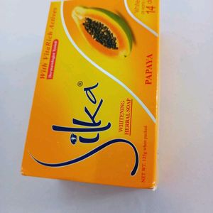 Silka Whitening Herbal Papaya Soap 135gm