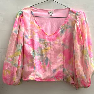 Flamingo Pink Colour Top; Brand: SERA; Size: L (96