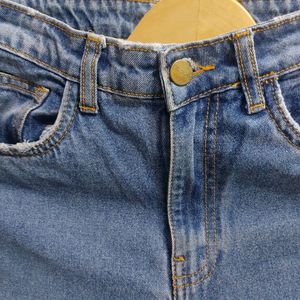 Freakins High Waist Distress Jeans