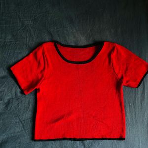 Red Crop Top