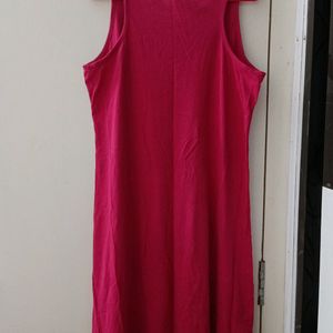 Cute Pink Sleeveless Frock