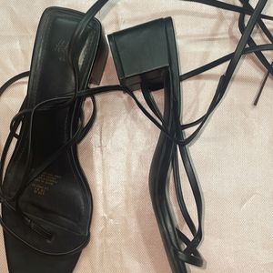 Black H&M Strap On Heels