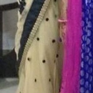 Lehnga Saree With Embroidery