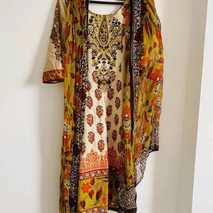 Readymade Embroidered Pakistani Suit