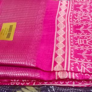 New Semi Dola Silk Saree Trending