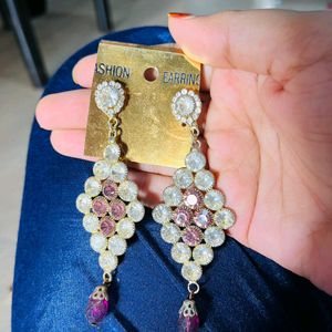 Purple Stone Earrings