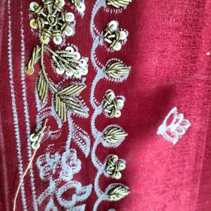 New Hand Zari Work Embroidery Designer Pakistani P