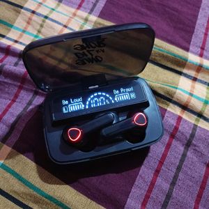 Blutooth Earbuds With Torch and Phone Chargeing