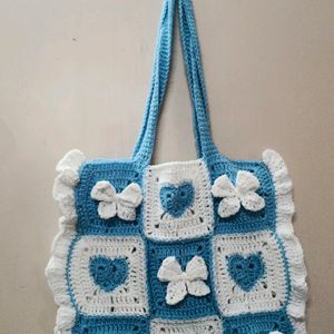 Handmade Tote Bow Heart Bag