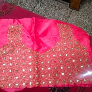 Peach Colour Partywear Saree