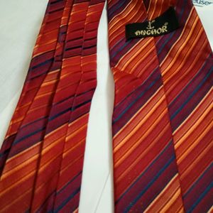 Anchor Red Stripe Men's Tie