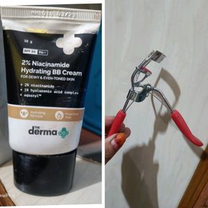 Derma Cream & Eyelash Curler