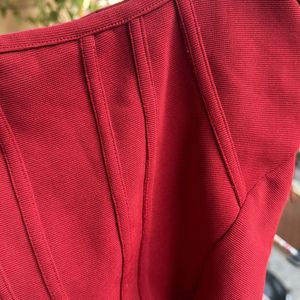 Mitaha Maroon Corset Top