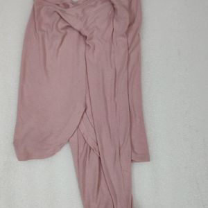 Basic Pink Full sleeved T Shirt Stretch