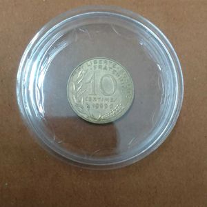 Liberty France 10 Sent Coin Rare Collection