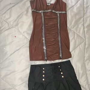 Party Wear Top And Shorts