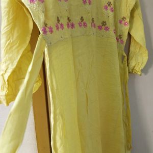 Elegant Yellow Colour Long Anarkali Suit For Women