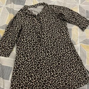 Trendy Leopard Print Stretchable Top For Women