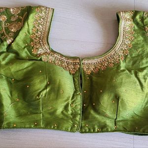 Paded Readymade Blouse With 3/4th Hands