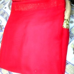 Red 🔴 Fancy  Silk Saree