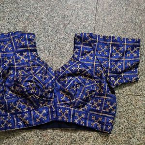 Blue Stiched Blouses