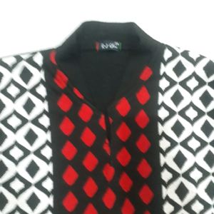 New Black White And Red Colour Ki Kurti