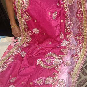 Heavy  Lehenga Saree Net+Velvet