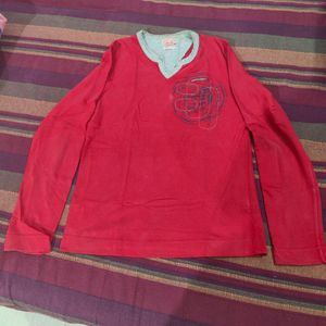 Red Full Sleeves T-shirt