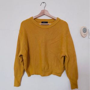 Original Zara Crop Yellow Sweater