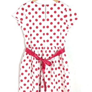 WHITE & RED POLKA DOTS DRESSES