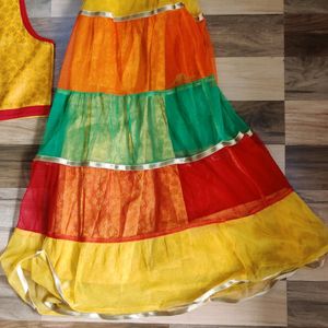 Banarasi Jacquard Lahenga Choli (6-7year)