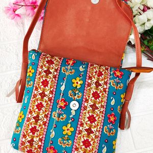 Beautiful Ikkat Sling Bag