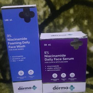 5% NIACINAMIDE FACE SERUM &  WASH FROM THE DERMACO