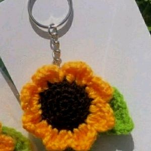 Sunflower Keychain