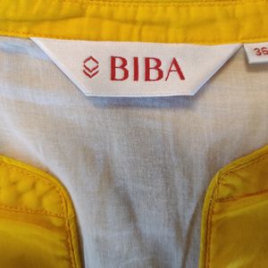 Biba Sunshine Yellow Kurta