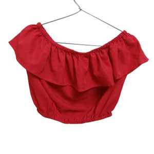 Red Crop Top