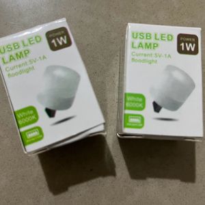 2 Peice 1W Led Lamp For Reading, Travelling, Ambia