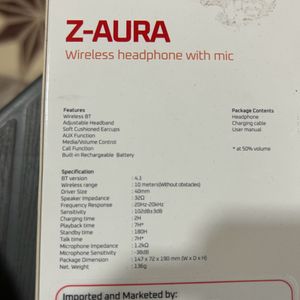 Zebster Wireless BT Headphones