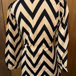 Zig Zag Print Dress