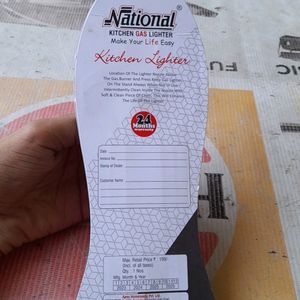 NATIONAL KITCHENWARE S/S  GAS LIGHTER PEARL MODEL