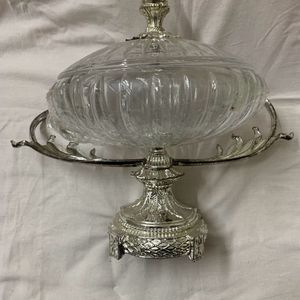 Vintage Edelita Patisserie Footed Glass Stand