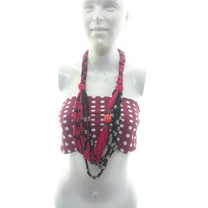 Beautiful Handmade Textile Necklace