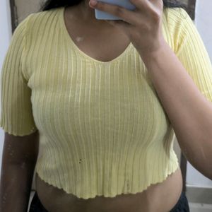 Yellow Crop Top