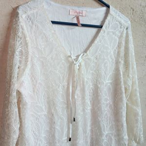 🇨🇳 MILLER'S Trendy Lace Top Layered White