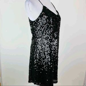 Black Sequin Dress