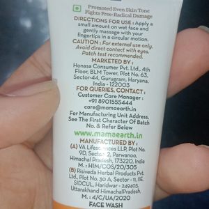 Mama earth Vitamin C Facewash